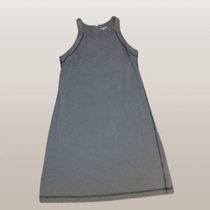 NEW Eileen‎ Fisher DRESS Size M  Taupe Y2K O. Cotton MINIMALIST